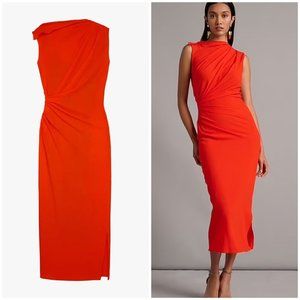 Zara Limited Edition x Narciso Rodriguez Rushed Midi Dress